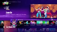 Lean On on the Just Dance 2017 menu (8th-gen)