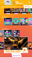 Scream & Shout (Extreme Version) on the Just Dance Now menu (2017 update, phone)