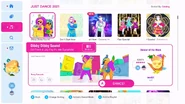 Dibby Dibby Sound on the Just Dance 2021 menu