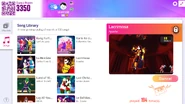 Lacrimosa on the Just Dance Now menu (computer)