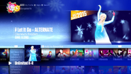 Let It Go (Sing Along) on the Just Dance 2017 menu