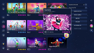 Sayonara on the Just Dance 2023 Edition menu