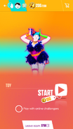 Just Dance Now coach selection screen (2017 update, phone)