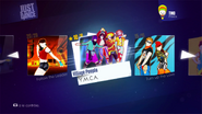 Y.M.C.A. on the Just Dance 2014 menu