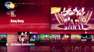 Bang Bang on the Just Dance 2017 menu