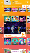 Don't Worry on the Just Dance Now menu (2017 update, phone)