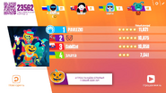 Just Dance Now scoring screen (2017 update)