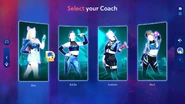 Just Dance 2024 Edition coach selection screen