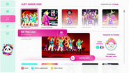 Kill This Love on the Just Dance 2020 menu (demo)