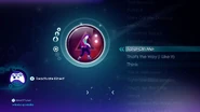 Take On Me on the Just Dance 3 menu (Xbox 360)