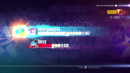 Just Dance 2016 scoring screen