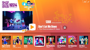 Don’t Let Me Down on the Just Dance Now menu (2017 update, computer)