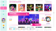 Gangnam Style on the Just Dance 2020 menu