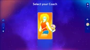 Just Dance 2025 Edition coach selection screen