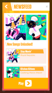 Just Dance Now release newsfeed (along with Kitchen Kittens)