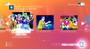 Swish Swish on the Just Dance 2018 menu (7th-gen)