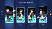 Just Dance 2023 Edition coach selection screen