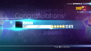 Just Dance 2016 scoring screen (Classic, 8th-gen)