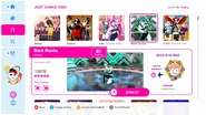 Black Mamba (Alternate Version) on the Just Dance 2022 menu