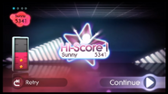 Just Dance 2 scoring screen