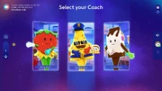 Just Dance 2025 Edition coach selection screen