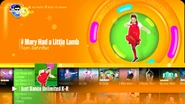 Mary Had a Little Lamb on the Just Dance 2017 menu
