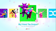 My Friend The Dragon on the Just Dance 2020 menu (Kids Mode)