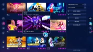 Stay on the Just Dance 2023 Edition menu