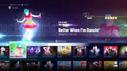 Better When I’m Dancin’ on the Just Dance 2016 menu