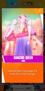 First Just Dance Now notification (accidentally showing the coaches from the main series)