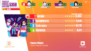 Just Dance Now scording screen (Classic)