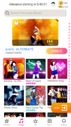 Havana (Tango Version) on the Just Dance Now menu (2020 update, phone)