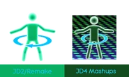 Pictogram comparison (Just Dance 2 and remake VS Just Dance 4 Mashups)
