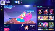 Flying Carpet on the Just Dance Now menu (2024 update, computer)