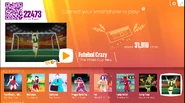 Futebol Crazy on the Just Dance Now menu (2017 update, computer)
