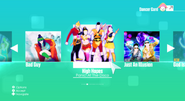 High Hopes on the Just Dance 2020 menu (Wii)