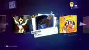 It’s You on the Just Dance 2014 menu