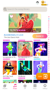 Accidentally in Love on the Just Dance Now menu (2020 update, phone)