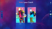 Just Dance 2024 Edition coach selection screen