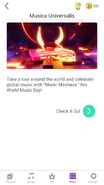 Musicauniversalis jdnow newsfeed.png (560 KB) Teaser notification for the "Music Madness" playlist