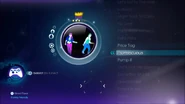 Promiscuous on the Just Dance 3 menu (Xbox 360)