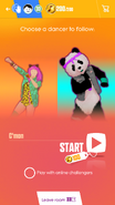 Just Dance Now coach selection screen (2017 update, phone)