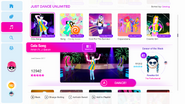 Cola Song on the Just Dance 2019 menu