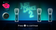 Just Dance 2 ready screen (Sam)