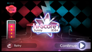 Just Dance 2 scoring screen