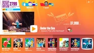 Under the Sea on the Just Dance Now menu (2017 update, computer)