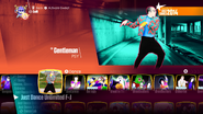 Gentleman on the Just Dance 2018 menu