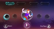 Just Dance 3 coach selection screen (Wii/PS3)