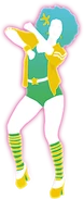 The album coach, as seen in The Art of Just Dance (10th Anniversary Edition)