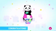 Just Dance 2020 scoring screen (Kids Mode, P2)